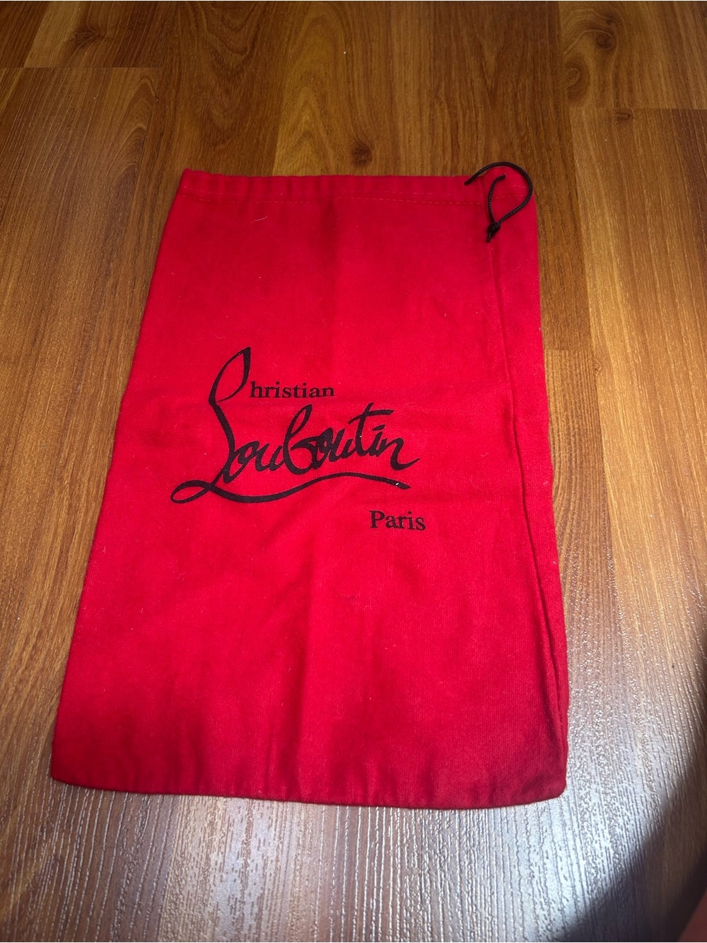 Christian Louboutin Red Logo Drawstring Dust Bag